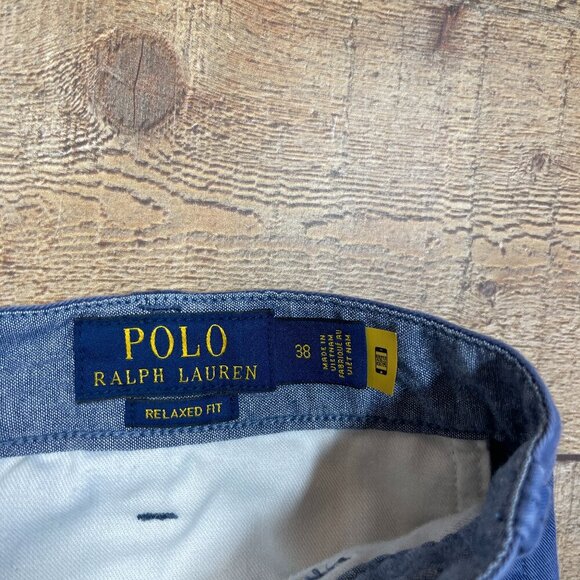 Men's Polo Blue Relaxed Fit Shorts size 38 - Picture 4 of 5